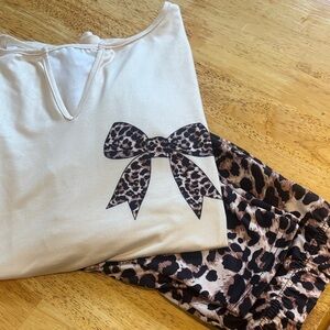 SHEIN Cream Leopard Print Outfit